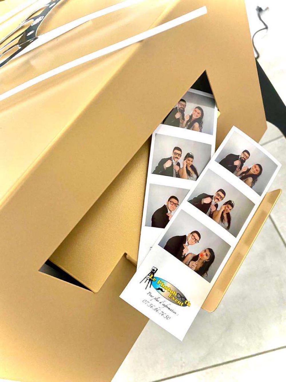 Kit d'accessoires inclus dans la location du photobooth